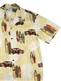 Two Palms Woody Beige Rayon Men&#39;s Hawaiian Shirt