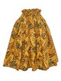 Anuenue (Pau) Honu Tribal Yellow Poly Cotton Single Pau Skirt / 3 Bands