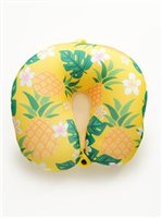 Pineapple and Flower Island Travel Pillow