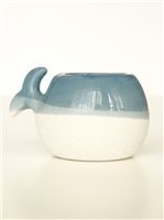 Dolphin Blue Unglazed Ceramic Decorative Cup
