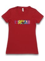 [Floral Collection] Honi Pua Hawaii Bird of Paradise Ladies Hawaiian Crew-neck T-Shirt