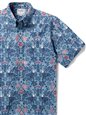 Reyn Spooner Summer Commemorative 2023 Faded Denim Spooner Kloth Men&#39;s Hawaiian Shirt Classic Fit