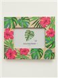 Monstera and Hibiscus Hawaiian Wood Photo Frame 6&quot; x 4&quot;