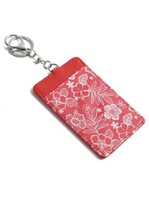 Happy Wahine April Hibiscus Blossom Red Card Case