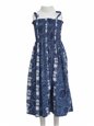 Royal Hawaiian Creations ガールズハワイアンエラスティックストラップチューブドレス [ホヌ＆パーム/ブルー/コットン]