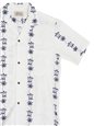 Royal Hawaiian Creations Blue Honu  White Cotton Men&#39;s Hawaiian Shirt