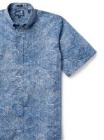 Reyn Spooner MOLOKAI CHANNEL Lichen Blue Spooner Kloth Men's Hawaiian Shirt Classic Fit