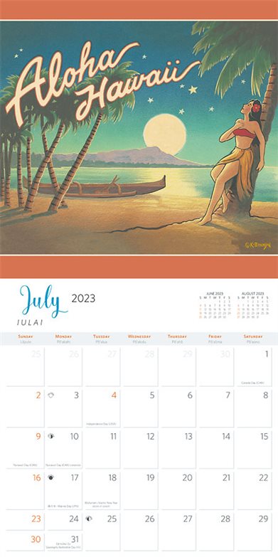 2024年 デラックス ハワイアン カレンダー [アロハ ハワイ] AlohaOutlet (アロハアウトレット)
