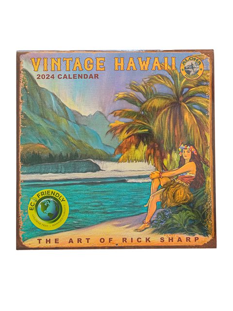 2024年 デラックス ハワイアン カレンダー [ヴィンテージ ハワイアン] AlohaOutlet (アロハアウトレット)