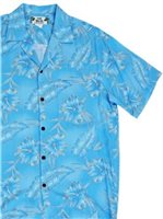 Two Palms Kailua Blue Rayon Men's Hawaiian Shirt