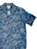 Two Palms Kailua Charcoal Rayon Men's Hawaiian Shirt