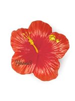 Island Heritage Hibiscus Hawaii Red HP Polyresin Magnet