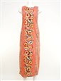 Ky&#39;s Vintage Anthurium Coral Cotton Long Tank Dress
