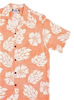 Two Palms Waikane Coral Rayon Men's Hawaiian Shirt