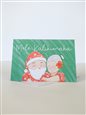 Kawaii Sticker Club Mr. and Mrs. Claus Christmas Card (2pack)