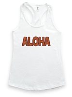 [Tribal Collection] Honi Pua Tribal Aloha Ladies Hawaiian Racerback Tank Top