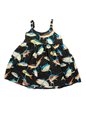 Ky&#39;s Hawaiian Fish Black Cotton  Girl&#39;s Hawaiian Dress