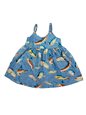 Ky&#39;s Hawaiian Fish Blue Cotton  Girl&#39;s Hawaiian Dress