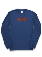 [Tribal Collection] Honi Pua Tribal ALOHA Unisex Hawaiian Long Sleeve T-Shirt
