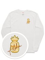 [Tribal Collection] Honi Pua Tribal Pineapple Unisex Hawaiian Long Sleeve T-Shirt