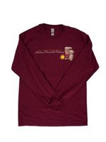 【第61回メリーモナーク公式】 2024年 ユニセックス メリーモナーク オフィシャル ロングTシャツ [長袖/赤紫/コットン]