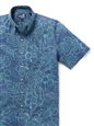 Reyn Spooner MONSTERA INK DRESS BLUES Spooner Kloth Men&#39;s Hawaiian Shirt Classic Fit