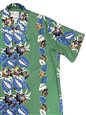 [Diamond Head Sportswear collection] Paradise Found RETRO NIGHT BLOOMING CERES RAINFOREST Rayon Men&#39;s Hawaiian Shirt