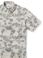 [2024 April New Arrival] Reyn Spooner ISLAND PARADISE SAND Spooner Kloth Men's Hawaiian Shirt Classic Fit