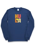 [Hula Collection] Honi Pua HULA Heart Reds  Unisex Hawaiian Long Sleeve T-Shirt