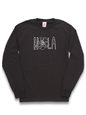 [Hula Collection] Honi Pua HULA Hibiscus Outline Unisex Hawaiian Long Sleeve T-Shirt