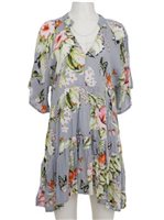 Lani Lau Butterfly Collection Grey Michelle Dress