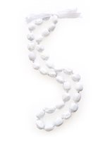 White Painted Rubber Nut Lei