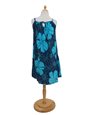 Napua Collection Honolulu サマードレス フロントリボン [ビッグハイビスカス/ネイビー＆ブルー/レーヨン]