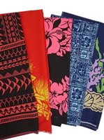 [DIscounted Remnants] Cotton / Polyester [(DIscounted Remnants)]  Cotton / Polyester Precut Hawaiian Fabric