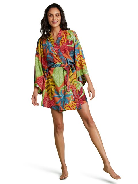 Jams World Sunset Passage Short Kimono Robe | AlohaOutlet