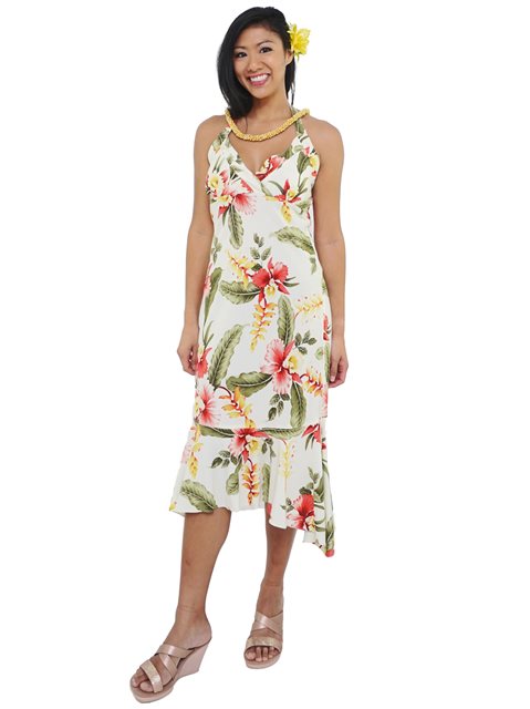 halter hawaiian dress