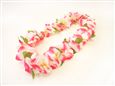 Pink &amp; White Standard Flowers Lei