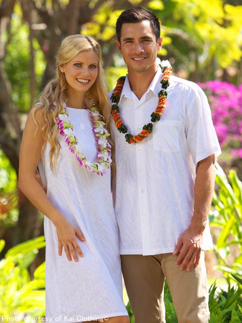 white hawaiian outfit