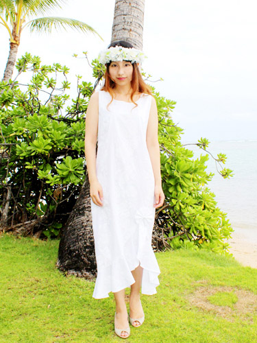 white hawaiian outfit
