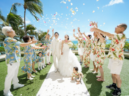 ハワイ結婚式写真