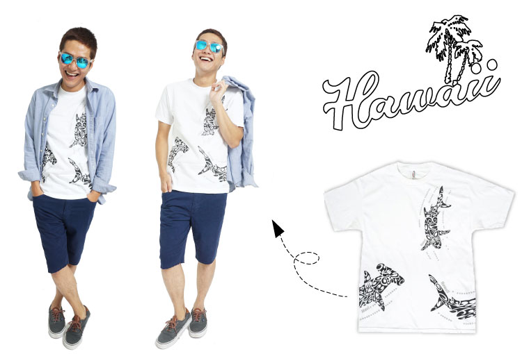 Men's Hawaiian Fashion T-shirt Recommended Outfits 1