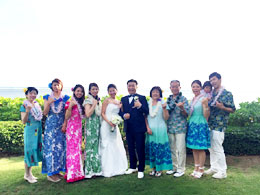 ハワイ結婚式写真
