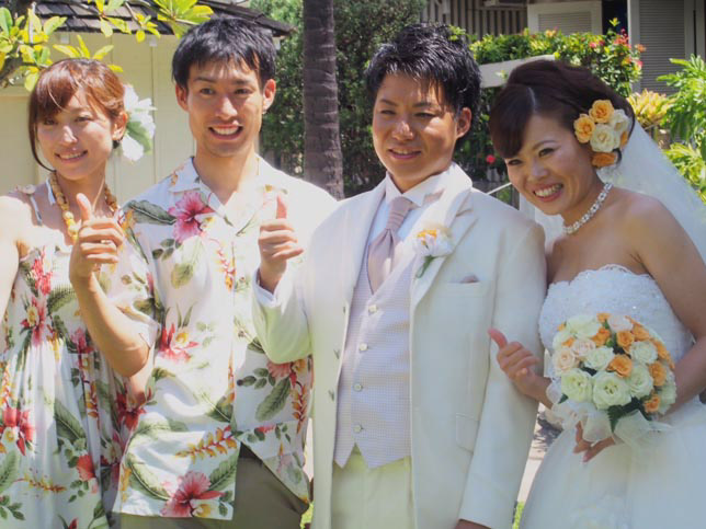 ハワイ結婚式お写真